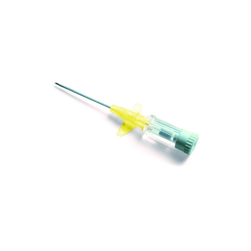 Catheter court à ailettes SURFLO W à ailettes jaune 24G