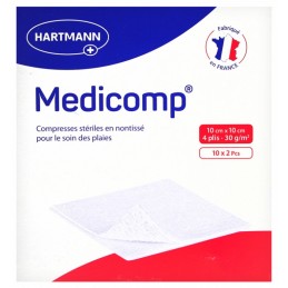 Compresse Stérile Non-Tissé MEDICOMP® - Bôite 50x2 - 10x10 cm