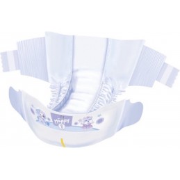 HAPPY T1 NEW BORN - Couches bébé - Poids de 2 à 5 kg - Sachet de 78 couches