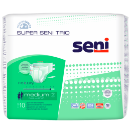 SENI Super Trio - Changes complets Nuit - Medium - Incontinence forte