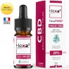 Huile CBD Bio 20% Broad Spectrum 10 ml Chanvre HEXAPURE®
