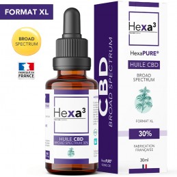 Huile CBD Bio 30% Broad Spectrum XL 30 ml HEXAPURE®