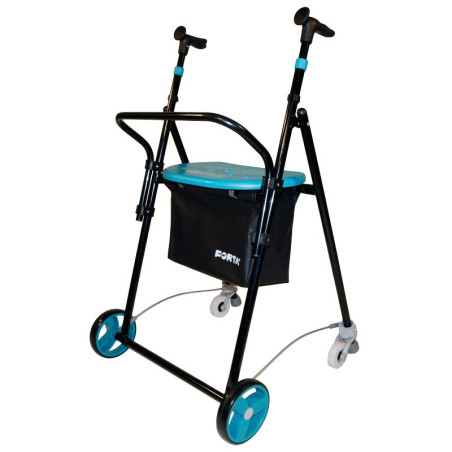 Rollator 2 roues + 2 roulettes Air On Plus Spécial intérieur