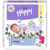 HAPPY T1 NEW BORN - Couches bébé - Poids de 2 à 5 kg - Sachet de 78 couches