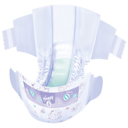 HAPPY T6 JUNIOR EXTRA - Couches bébé - Poids supérieur à 16 kg - Sachet de 54