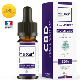 Huile CBD Bio Full Spectrum 30% 10 ml HEXAPURE®