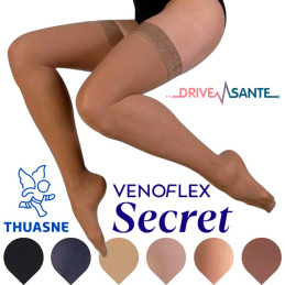 Bas de contention Venoflex® Secret Semi-Transparent Classe 2 - Thuasne