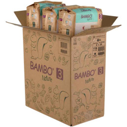Couches Bébé BAMBO NATURE - T3 - 4-8 kg - 28 couches