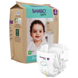 Couches Bébé BAMBO NATURE - T4 - 7-14 kg - 24 couches